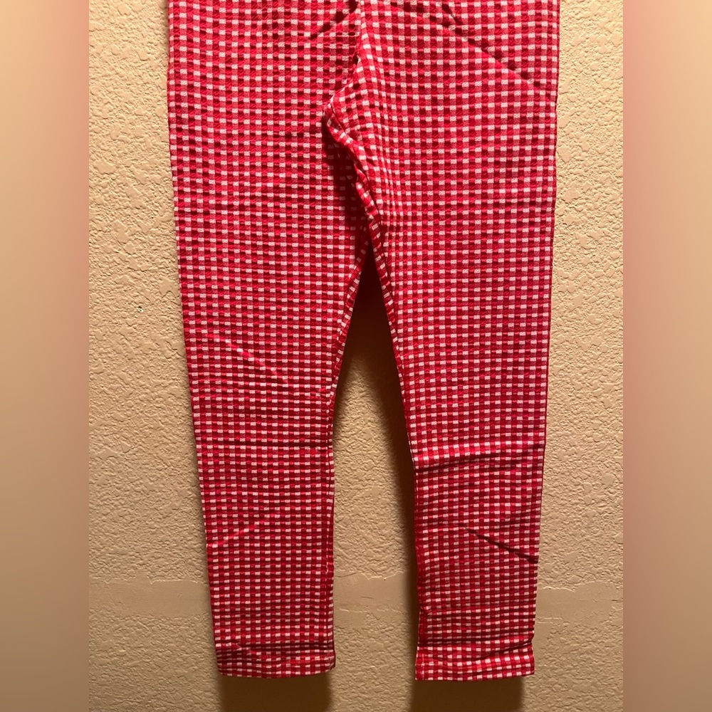 New Gucci Plaid Leggings Size L Kids Waist 24” - 26” - Picture 5 of 9